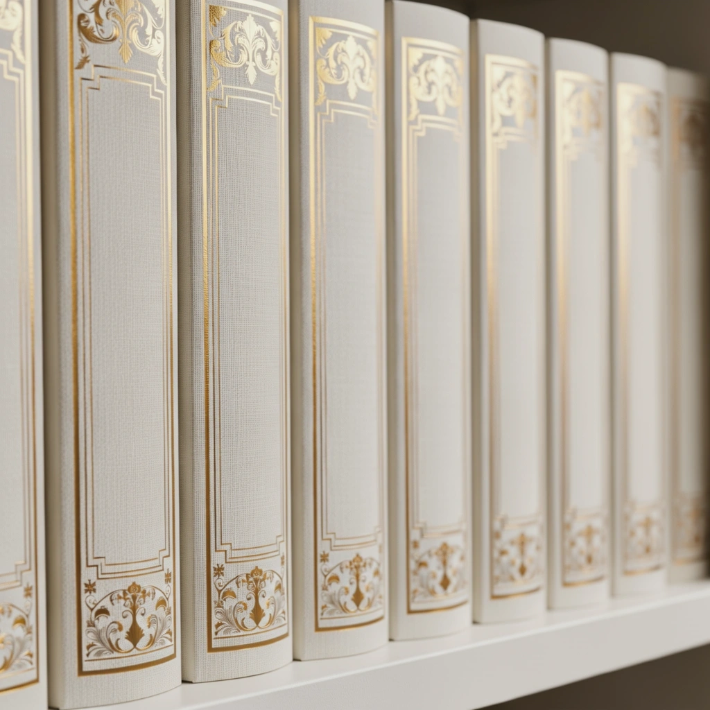 Luxury book spines